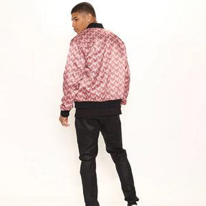 Factory Directly <b>Cheap</b> Price Low MOQ Fully Custom <b>Winter</b> Zipper Stand Collar Sublimated Premium Quality Men Bomber <b>Jacket</b> - Product Image 5