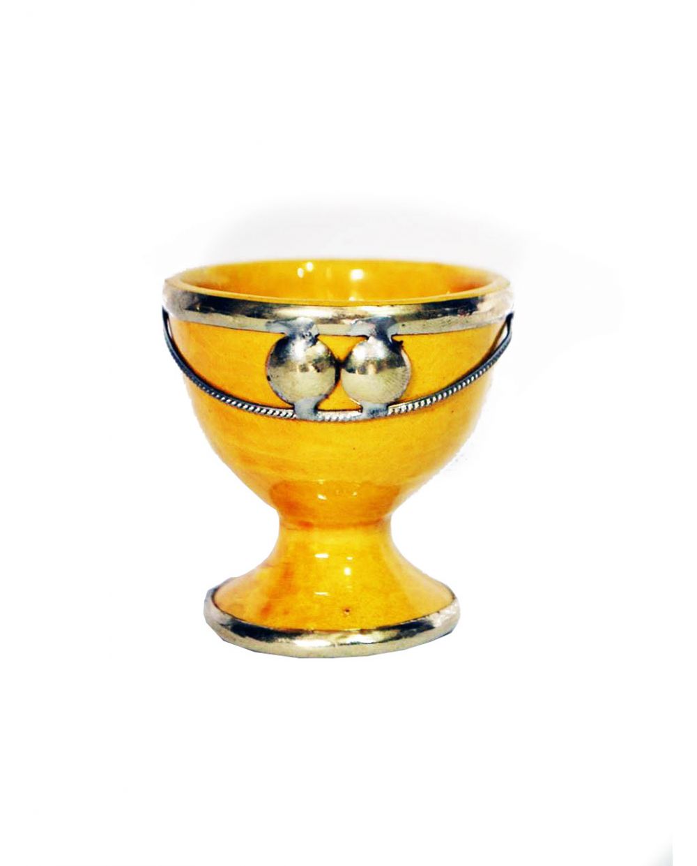 Марокканская чашка для яиц, Качественная керамическая чашка для яиц ручной работы, набор эмалированных чашек для яиц из никеля и серебра, оптовая продажа