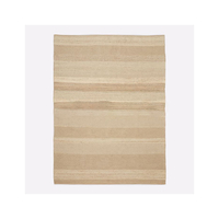 Vente en gros de tapis indiens Dhurrie en jute, design classique, tissage plat, naturels, faits à la main, réversibles, résistants aux taches
