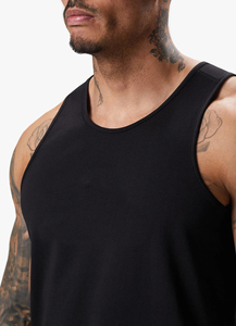 Camiseta sin mangas retro joven para hombre al por mayor Elderberry Color transpirable 4 vías capacidades elásticas camiseta sin mangas hecha en Pakistán OEM - Product Image 4