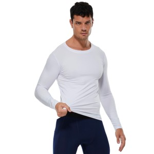 เสื้อออกกำลังกายแบบรัดกล้ามเนื้อของผู้ชายเสื้อแห้งเร็วเสื้อผ้ากีฬาออกกำลังกายแบบกำหนดเอง2025 - Product Image 4