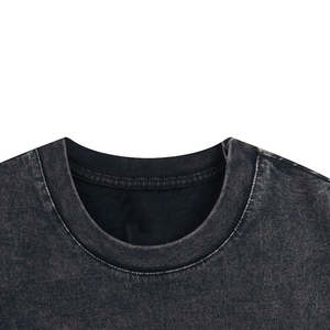 T-shirt personnalisé pour hommes délavé à l'acide 100% coton surdimensionné Plus Size Graphic Tee Print Logo Vintage Men's T-Shirts - Product Image 2