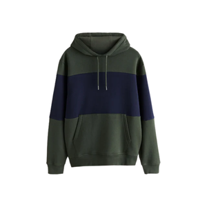 Nouveau sweat à capuche uni tendance pour homme, en coton molletonné, avec blocs de couleur, sweat à capuche décontracté, streetwear, hiver, automne, vente en gros - Product Image 1