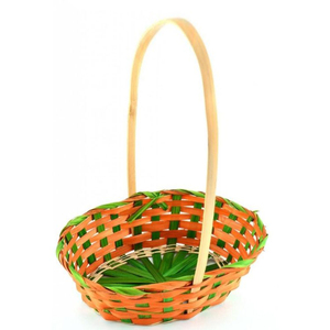 ที่มีสีสันไม้ไผ่กระเช้าของขวัญคริสต์มาสขายส่งราคาถูกแฮนด์เมดตกแต่งกระเช้าดอกไม้ผลไม้สำหรับงานแต่งงาน2022 - Product Image 3