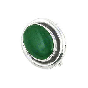 Boucles d'oreilles fines en argent 925 avec pierre précieuse en jade, élégante bague, bijoux cadeau pour femmes - Product Image 3