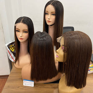 Expédition rapide Premium Miroir Os Perruques Droites Cheveux Humains Extensions de Cheveux Vietnamiens Sans Colle Perruques de Cheveux Humains - Product Image 2