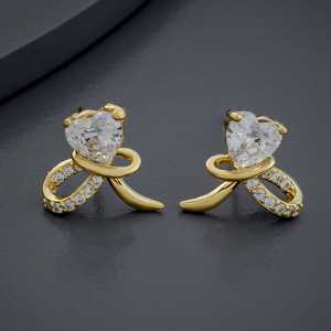 Trendy Vintage Religious <b>Stud</b> Hoop Earrings 183978 Heart-shaped Zinc Alloy Pearl Stainless Steel <b>Titanium</b> Copper for Parties - Product Image 5