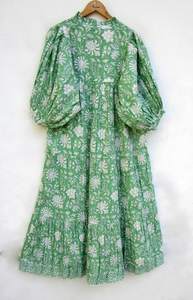 Robe d'été bohème dos nu sans manches Maxi fente Slip Dress Designs personnalisé Print Women Casual Boho Dresses - Product Image 2