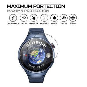 ANTISHOCK สำหรับหัวเว่ยวอทช์ 4 โปรฟิล์มกันรอยหน้าจอ อุปกรณ์เสริมระดับพรีเมียมเพื่อปกป้องจอแสดงผลของนาฬิกาของคุณ - Product Image 2