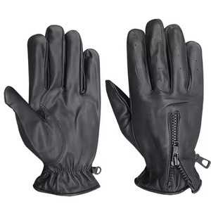 Gants de cyclisme thermiques imperméables en cuir pour l'extérieur, gants d'hiver pour hommes, gants de moto en cuir de mouton - Product Image 6