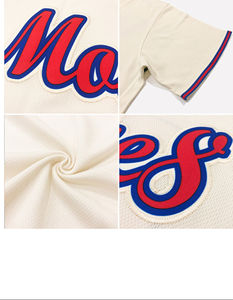Maillots de baseball classiques rétro personnalisés du sud-ouest sublimés de haute qualité col en V en polyester respirant - Product Image 5