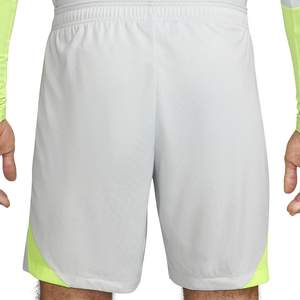 Custom <b>White</b> Sports <b>Shorts</b> for <b>Men</b> Lightweight Breathable Gym Fitness Training <b>Shorts</b> with Yellow Side Panels - Product Image 2