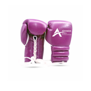 Guantes de boxeo MMA profesionales de cuero genuino con cordones que absorben la humedad transpirables para Kickboxing Sparring artes marciales hombres - Product Image 5