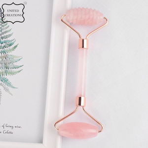 ลูกกลิ้งหินกัวซาพร้อมกล่องลูกกลิ้งหน้าหยกธรรมชาติเครื่องมือดูแลผิวสีชมพู - Product Image 4