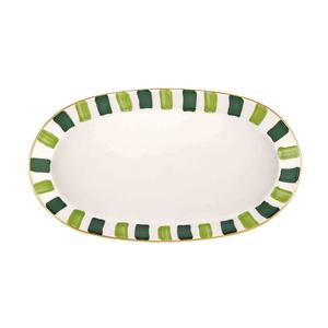 Plateau de service en céramique fait main pour le petit déjeuner collations fruits dessert café thé salle à manger cuisine salle de bain vanité organisateur - Product Image 3