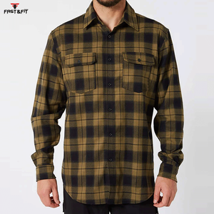 Chemise en flanelle pour homme, nouvelle conception, tissu confortable, tricotée, respirante, pour les sports de plein air, fabrication professionnelle - Product Image 5