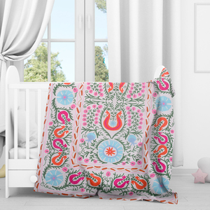 Housse de coussin carrée en coton 100% imprimé Samode Buti, artisanat Sanvi K, fermeture à boutons, pour la maison, l'hôtel, écologique - Product Image 3