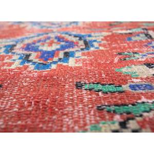 Tapis en laine noués à la main de grande taille, style vintage, motif médaillon rouge et orange, pour salon ou couloir - Pae-2865 - Product Image 3