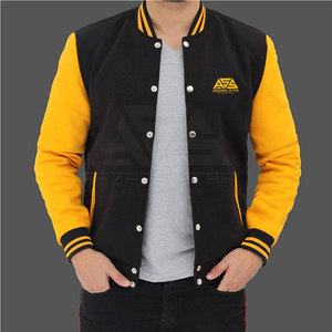 High Quality Custom Made OEM Service Lettermen <b>Jacket</b> for Men Comfortable Breathable Outdoor Long Sleeves Stand Collar for - Product Image 4