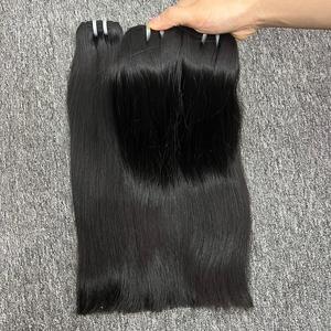 Extensiones de cabello crudo vietnamita liso natural 100%, cabello de trama de un donante - Product Image 1