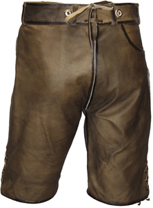 Lederhosen pour hommes, brodés, taille mi-haute, en daim, style bavarois, pour l'Oktoberfest - Product Image 6