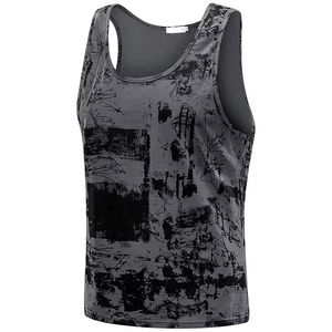 เสื้อกล้ามสำหรับวิ่งของผู้ชายเสื้อกล้ามกีฬาถักไซส์ใหญ่พิเศษพิมพ์ลายโลโก้ได้ตามต้องการ - Product Image 2