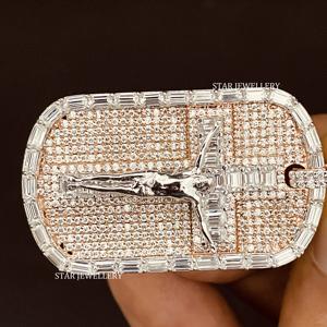 Colgante de Jesús Personalizado con Moissanita VVS Color D, Plata de Ley 925, Estilo Hip Hop, Chapado en Rodio, Unisex - Product Image 2