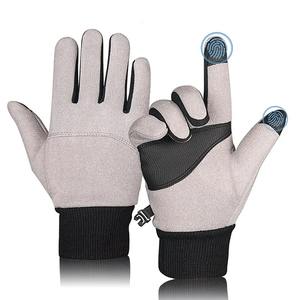Guantes de Esquí Unisex de Talla Grande para Invierno, Calefactables, Antideslizantes, de Lana, Aislantes, Gruesos, de Secado Rápido, Transpirables, con Cierre de Velcro - Product Image 1