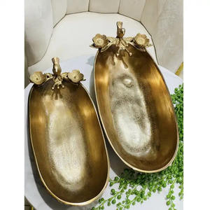 การออกแบบแฟนซีรูปลักษณ์ใหม่ชามสลัดโลหะทําด้วยมือการออกแบบโบราณเครื่องใช้ในบ้านตกแต่งขนมหวานชามเสิร์ฟผลไม้ - Product Image 2