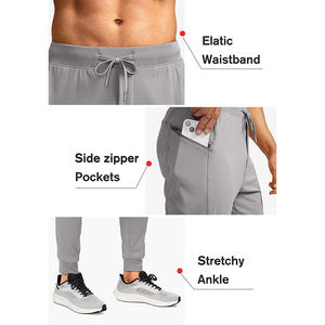 Pantalon de jogging coréen solide pour homme, pantalon Slim avec cordon de serrage, couleur personnalisée - Product Image 4