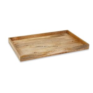 Plateau de service rectangulaire tissé beige naturel avec poignées ouvertes, idéal pour organiser les essentiels de cuisine et les présentoirs décoratifs - Product Image 2