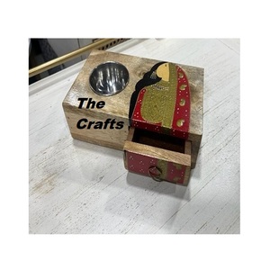 Set Of Two Mubkhar Bakhoor <b>Burner</b> With Tray And Acrylic Box Round Shape Wooden Incense <b>Burner</b> Mabkhars - Product Image 4