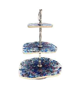 Support à gâteau en marbre et métal doré au design créatif pour la présentation, outils pour gâteaux, desserts, servir des cupcakes pour mariage et fête d'anniversaire - Product Image 4