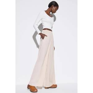 Pantalons décontractés pour femmes - élégants et confortables, 100% coton, coupe régulière - Product Image 2