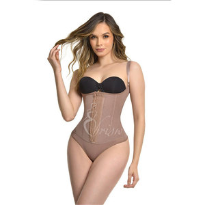 FAJA <span class=keywords><strong>BODY</strong></span> <span class=keywords><strong>TANGA</strong></span> CON TIRANTE AJUSTABLE Y 3 FILAS DE BROCHES Fajas reductoras y moldeadoras para mujeres Fajas Bragas Firme Barriga - Product Image 2