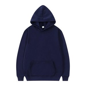 Sudadera con Capucha para Hombre, Estilo Casual, para Otoño e Invierno, Color Sólido, Talla Grande, Color Negro - Product Image 6