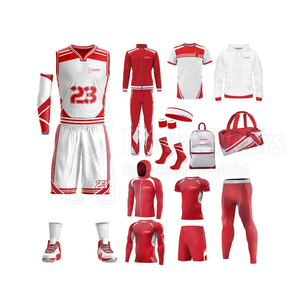 Wholesale Price Breathable Polyester Moisture-Wicking Team Wear Custom Made Printed Team Name/Number Basketball Uniform Sets - Product Image 4