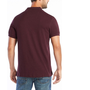 Polos personalizados de alta calidad para hombre, ropa informal transpirable de piqué suave de verano de talla grande con tela de Jersey con logotipo bordado - Product Image 3