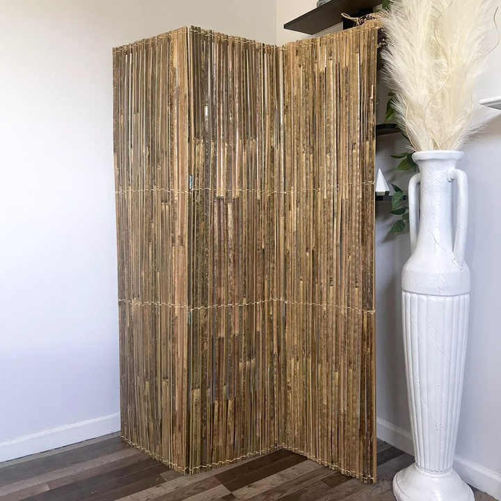 Office space separation divider natural bamboo dividers movable wall partition for indoor decor