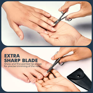 Ciseaux à cuticules Extra Fine droite qualité allemande ciseaux de manucure en acier inoxydable pour femmes beauté ciseaux à ongles pour cils - Product Image 3
