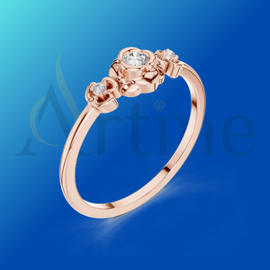 Pendientes CVD pequeños de 10K para mujer ligeros y certificados - Product Image 1