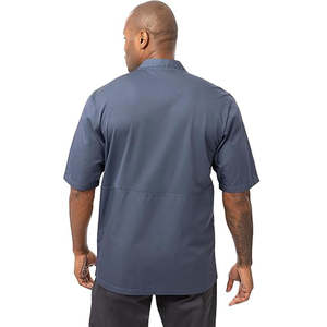 Abrigo de chef de algodón de media manga de alta calidad, uniforme de cocina profesional con doble botonadura para restaurante, Hotel, personal culinario - Product Image 4