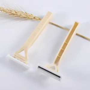 Etiqueta privada Metal clásico De Saftey Razer Latón Reutilizable Mango largo Doble filo Afeitado Maquinilla de afeitar de seguridad para hombres - Product Image 4