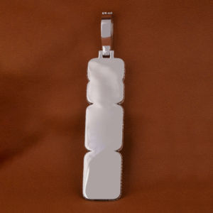 จี้เพชรมอยส์ซอไนต์925เงินสเตอริ่งจี้วิบวับฮิปฮอปออกแบบเรขาคณิตของขวัญสำหรับผู้ชาย - Product Image 2