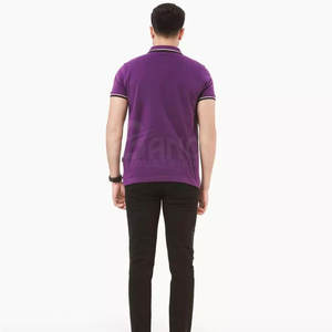 2024เสื้อยืดผ้าใยไผ่สำหรับผู้ชายผ้าคอตตอนแห้งเร็วผ้าถักลายสีพื้น220ก. ระบายอากาศได้ดี - Product Image 6