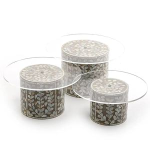 Présentoir de gâteau en nacre de qualité supérieure pour Ramadan Porte-dessert élégant fait à la main pour les occasions de l'Aïd - Product Image 1