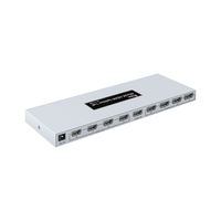 DTECH Répartiteur HDMI 8 voies 8 ports 1 entrée 8 sorties 4X2K@30Hz pour HDTV Commutateur HDMI 1x8