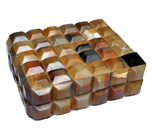 Caja de joyería de resina de cuerno de búfalo estilo Ángel arte indio exótico con logotipo personalizado Material Natural para almacenamiento y exhibición seguros - Product Image 1