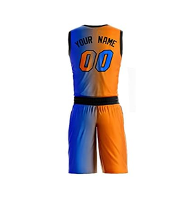 Maillot de basket-ball athlétique personnalisé, vêtements de sport imprimés avec nom et numéro pour hommes/femmes/garçons - Product Image 3