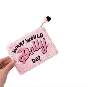 Pochette à monnaie brodée de perles de rocaille cadeau de festival fait à la main porte-monnaie perlé accepter pochette perlée de conception personnalisée - Product Image 5